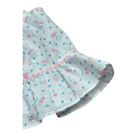 Baby Girl Easter Dress & Bloomers Open Back Pink White Polka Dot 6-9 Months VTG - Picture 8 of 11